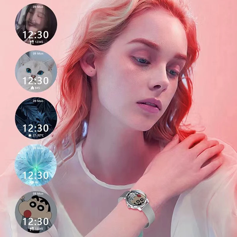 

2022 Ladies Smart Watch Women Waterproof Fitness Tracker For Xiaomi Huawei Ios Phone Health Music Heart rate smartwatch Woman