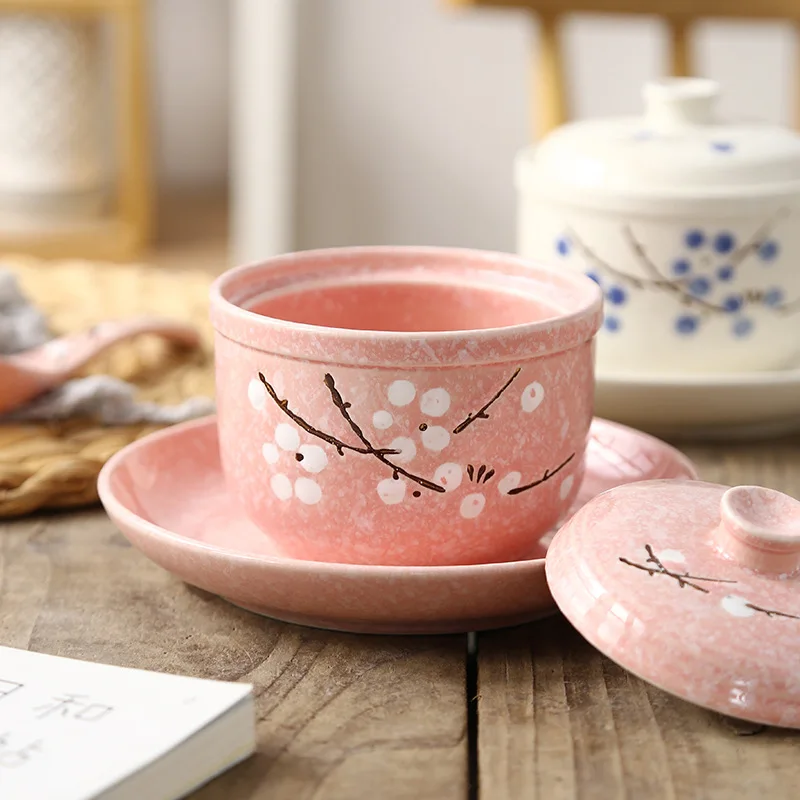 Японская керамическая кастрюля для тушения домашняя миска варки яиц чашка супа