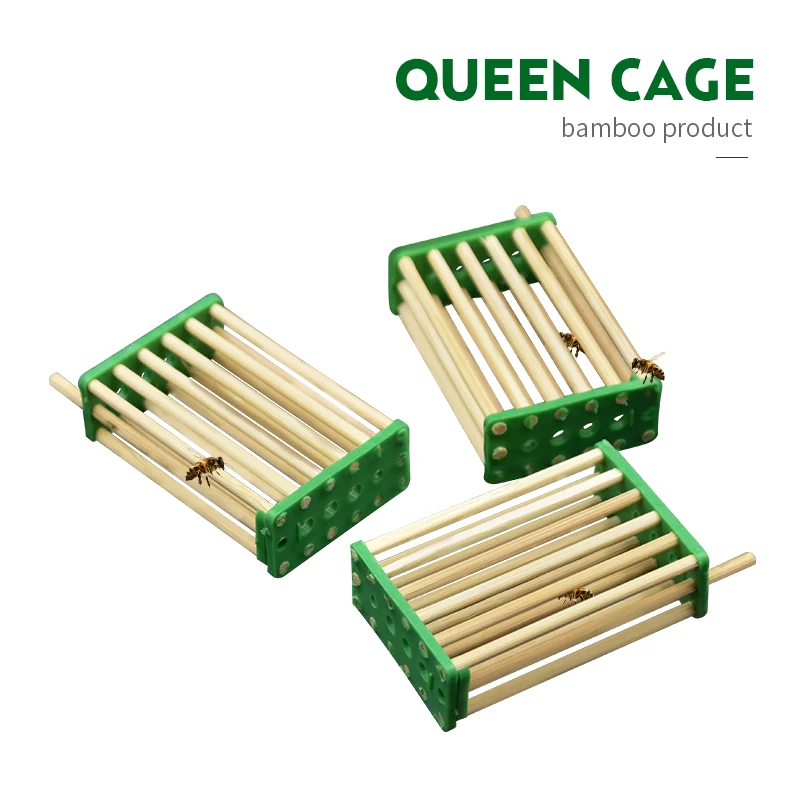 

3pcs Bee Tool Queen cage Beekeeping Tools Durable Bamboo Multifunction Queen Caged Prisoners Bees Nest Hive Beekeeping Equipment