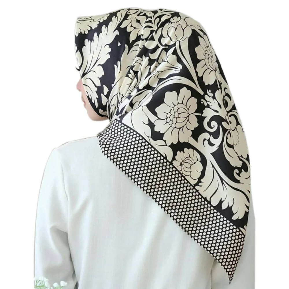 

Silk Scarf High Quality Satin Printed Square Scarf Scarf Women Silk Scarf Gift