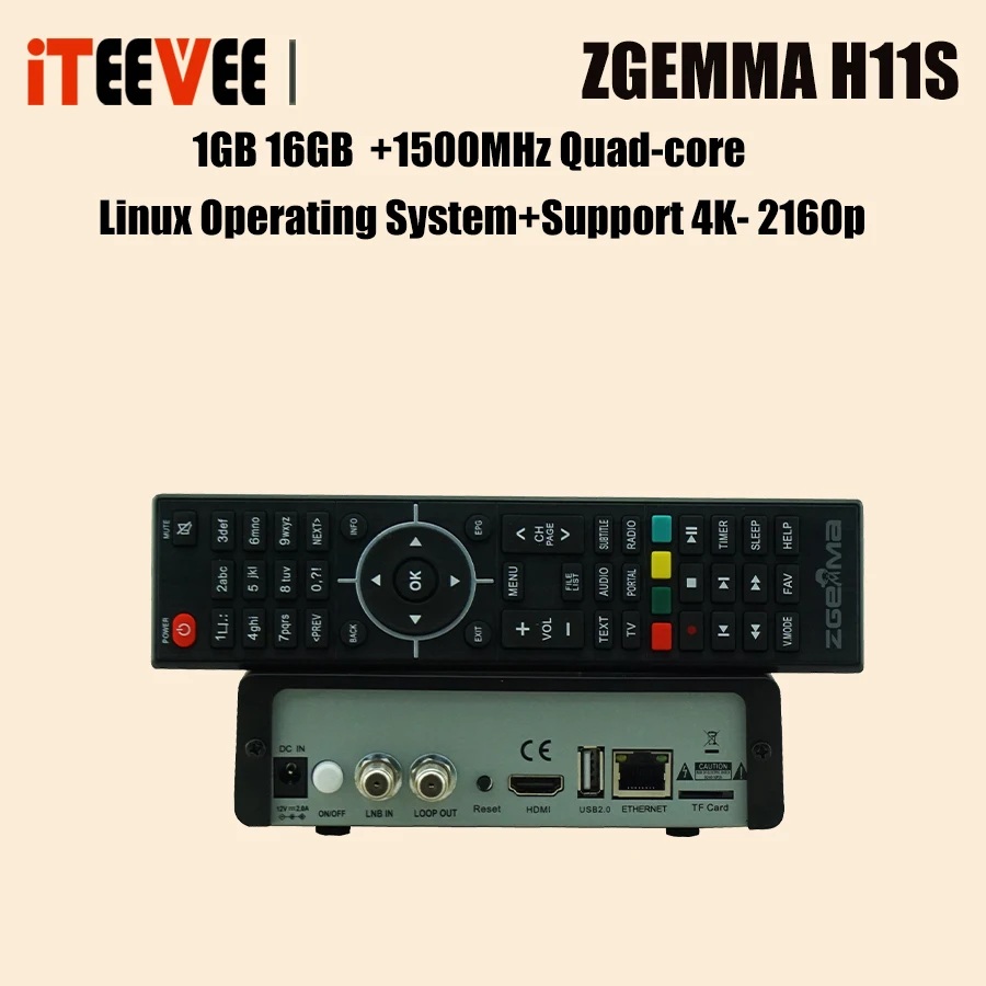 3 шт. Zgemma-Star ZGEMMA H11S DVB-S2X 4K UHD 2160P Поддержка спутниковый ТВ-приемник Система Linux H.264 и