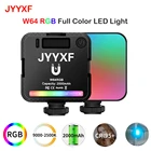 Полноцветный светодиодный светильник JYYXF W64 RGB, фотографический светильник, 2500K-9000K камера, смартфон, фото-и видеосъемка, светильник Vlog