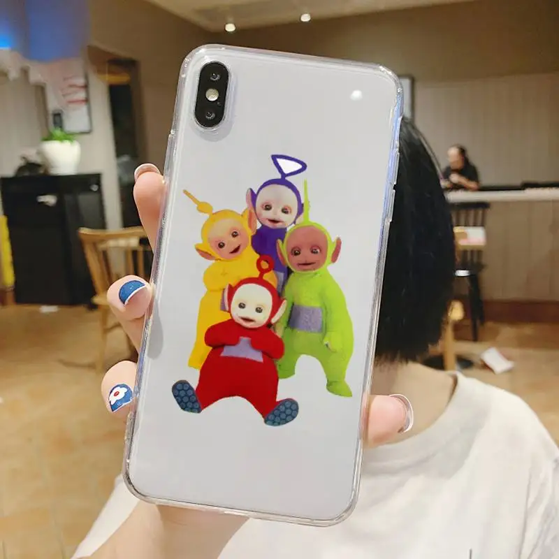 

Teletubbies funny Cute cartoon doll Phone Case Transparent soft For iphone 5 5s 5c se 6 6s 7 8 11 12 plus mini x xs xr pro max