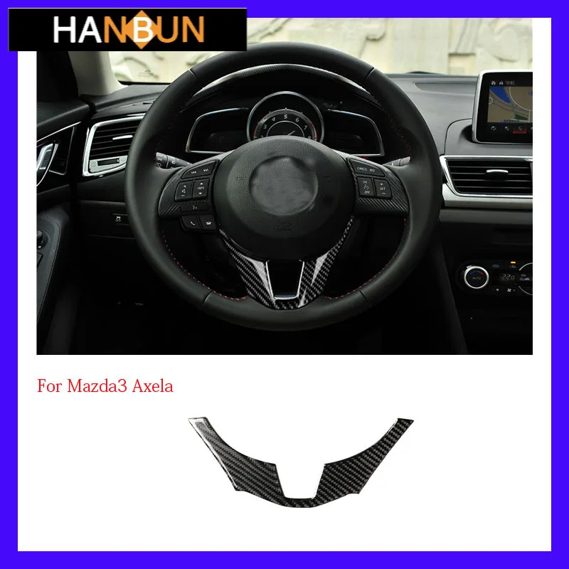 

Car Steering Wheel Sticker For Mazda 3 Axela 2014 20152016 Modified Carbon Fiber Interior Sticker Car Styling Herramientas