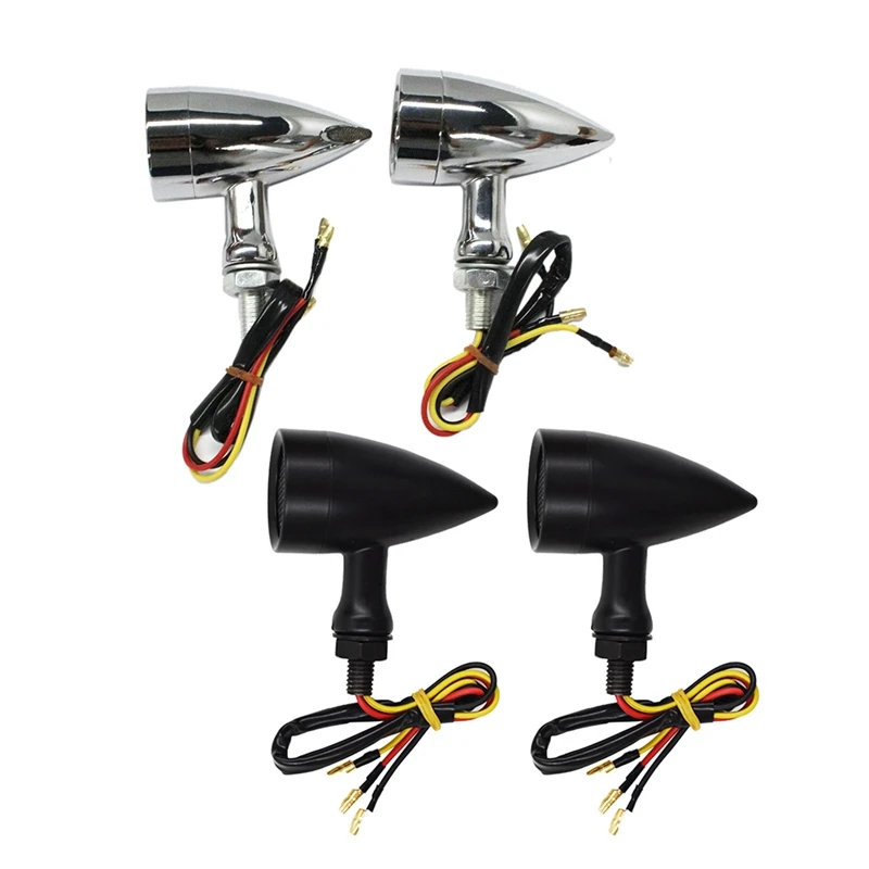 

1Pair Retro Motorcycle Turn Signal Light LED for Honda Suzuki Cafe Racer