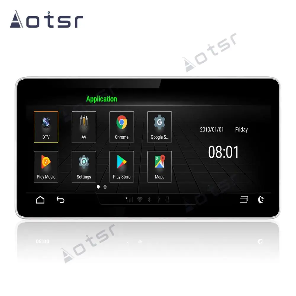 Мультимедийный экран AOTSR на Android 9.0 для AUDI Q5L 9 33 дюйма HD Wi-Fi