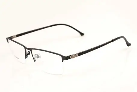 Black Квадратные титановые очки с широкой оправой gafas, оптические очки для близорукости, большие оправа для очков для мужчин, компьютерные очки - Цвет оправы: Black