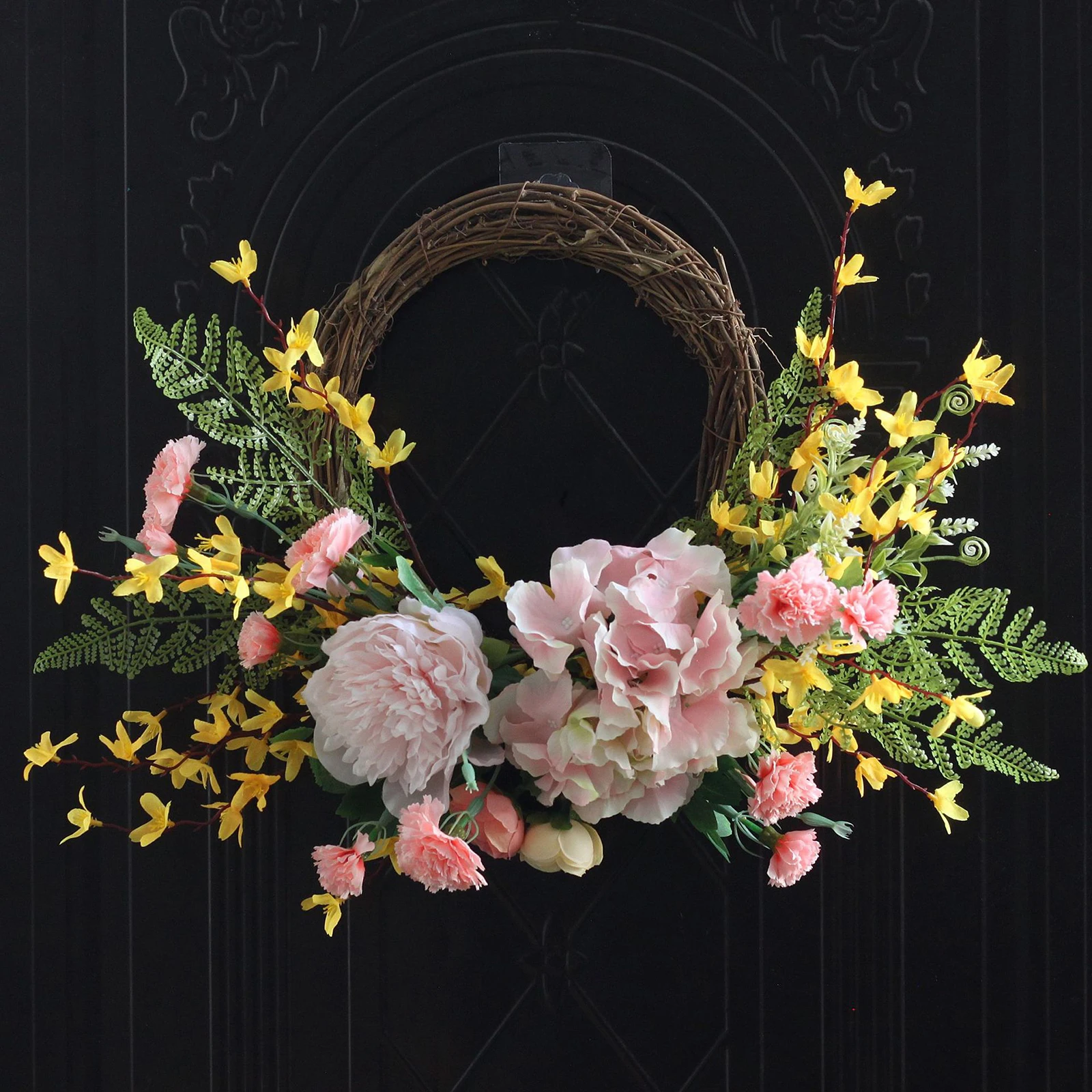

Spring Garland 10 Inch Artificial Floral Garland Colorful Spring Flower Garland