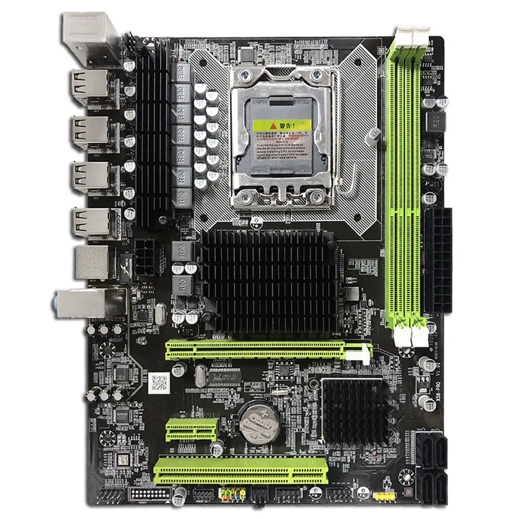 

Материнская плата X58 для настольного ПК LGA1366, интерфейс ЦП DDR3 MSATA V1.6, системная плата X5660 5670, ЦП