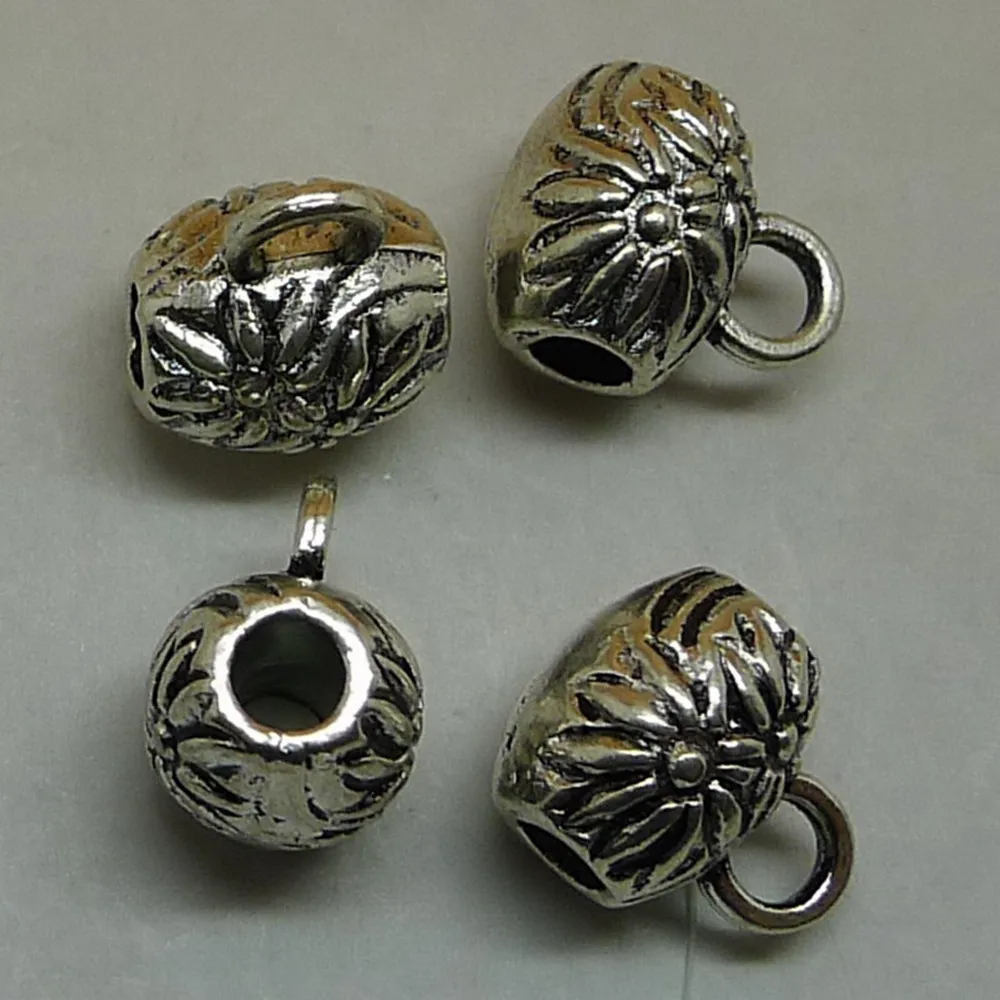 

Jewelry Findings Components Flowers Bail Beads 8x10mm 10pcs