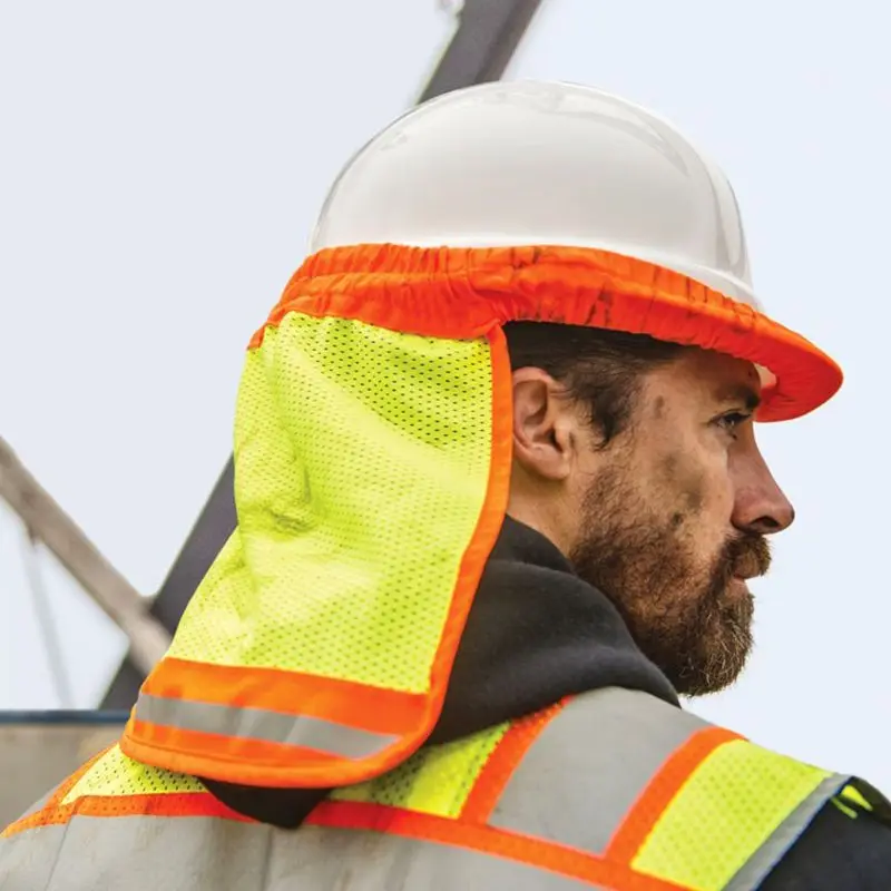 Защитная твердая шляпа шлем шейный чехол защита от солнца светоотражающая