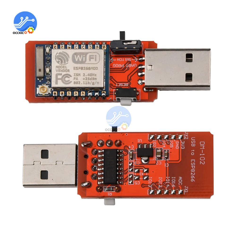 

CH340 CH340G USB To ESP8266 ESP-07 Wireless Wifi Developent Board Module Wi-Fi Built-in Antenna To TTL Driver Module