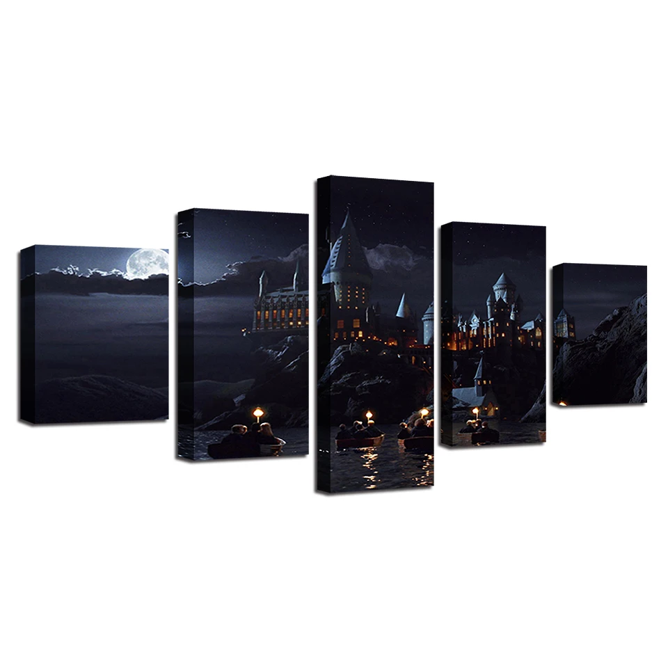 

Modern Home Decor Anime Scenery Flowers HD 5 Pieces Decoration for Room Decor Posters Wall Art Wall Decor Poste Wall Paintings