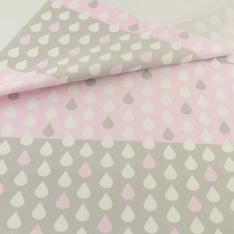 Хлопковая ткань капли воды стеганое постельное белье украшение дом текстиль