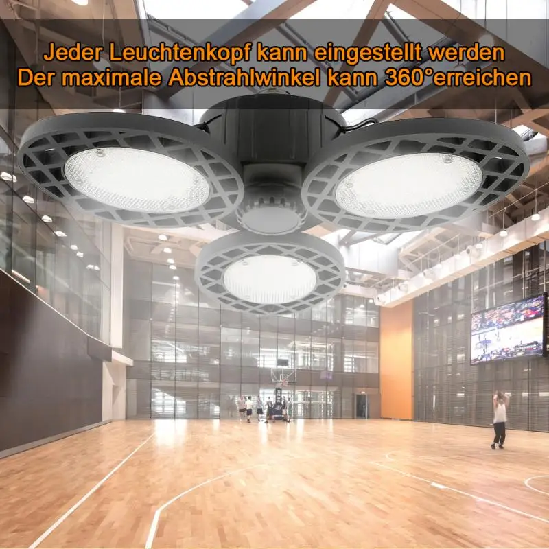 

Deformation Led Garage Lights,Ceiling Light Bulbs Clamp 60/80W E26 6000LM Utility Led For Workshop,Basement,Barn,Wine Cellar.etc