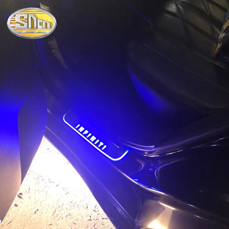 SNCN Автомобильный светодиодный дверной порог для Infiniti FX35 FX37 FX30 FX50 ультра тонкая