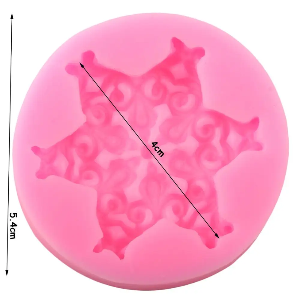 Туфли лодочки с филигранными звезда медальон торт границы силиконовые формы