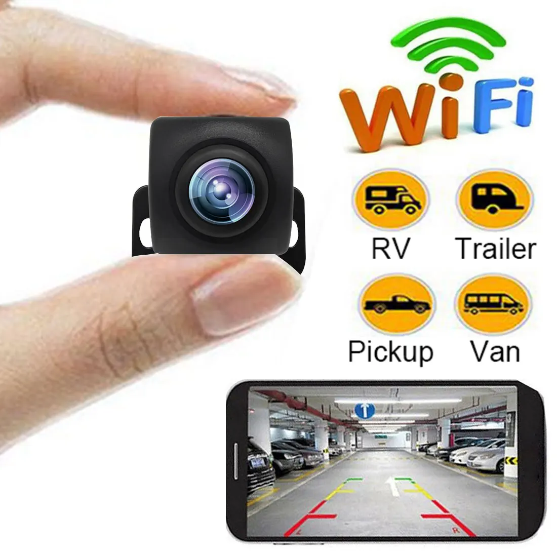 HD Wi Fi беспроводная камера заднего вида/Переднего Вида с функцией ночного видения