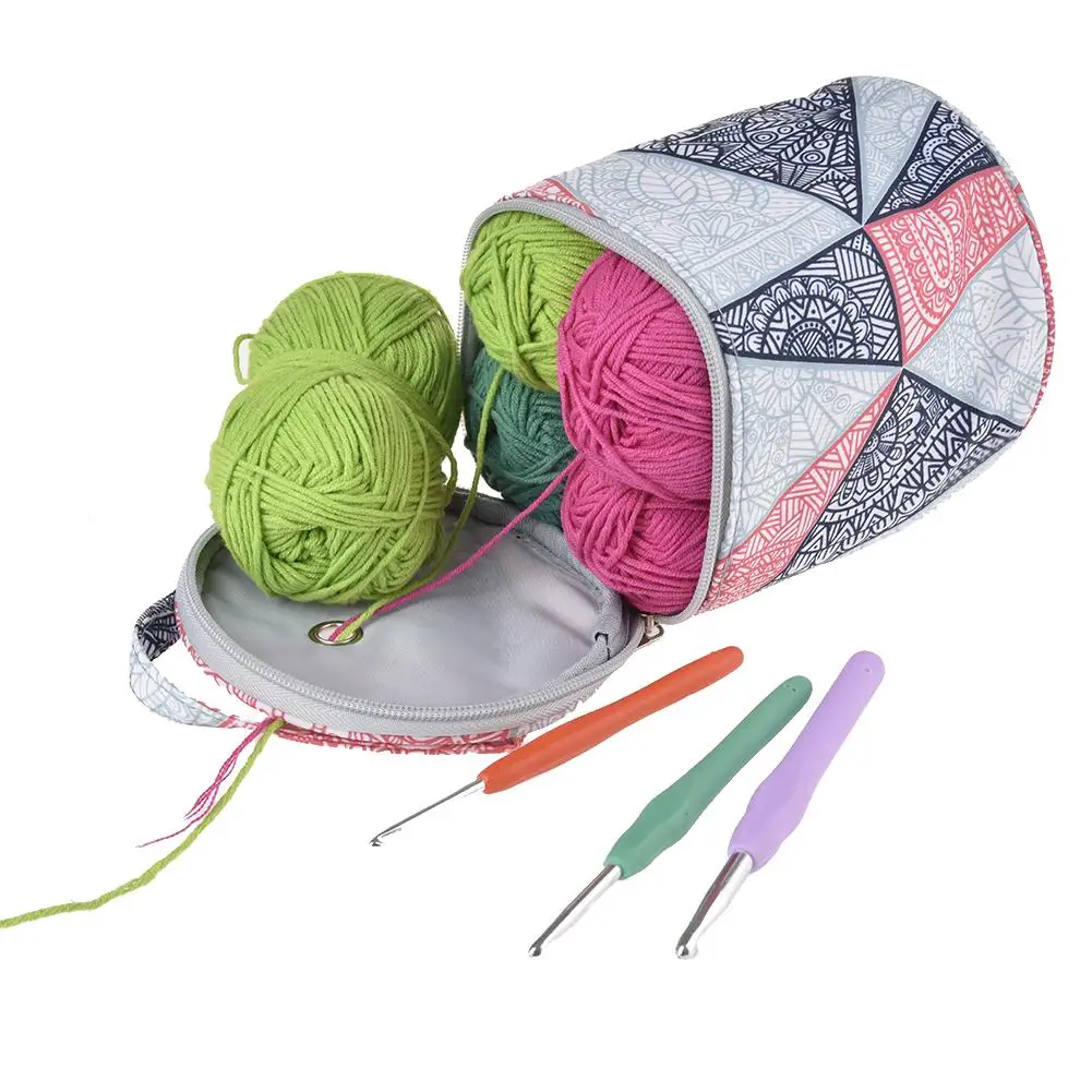 Домашняя Повседневная сумка для хранения шерстяная пряжа вязание крючком