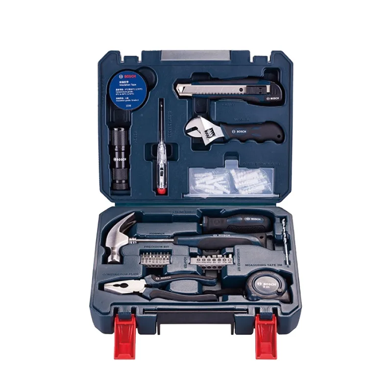 

Hand Tool Set General Household Hand Tool Kit with Plastic Toolbox Storage Case Wrench Screwdriver tools set Knife tool package