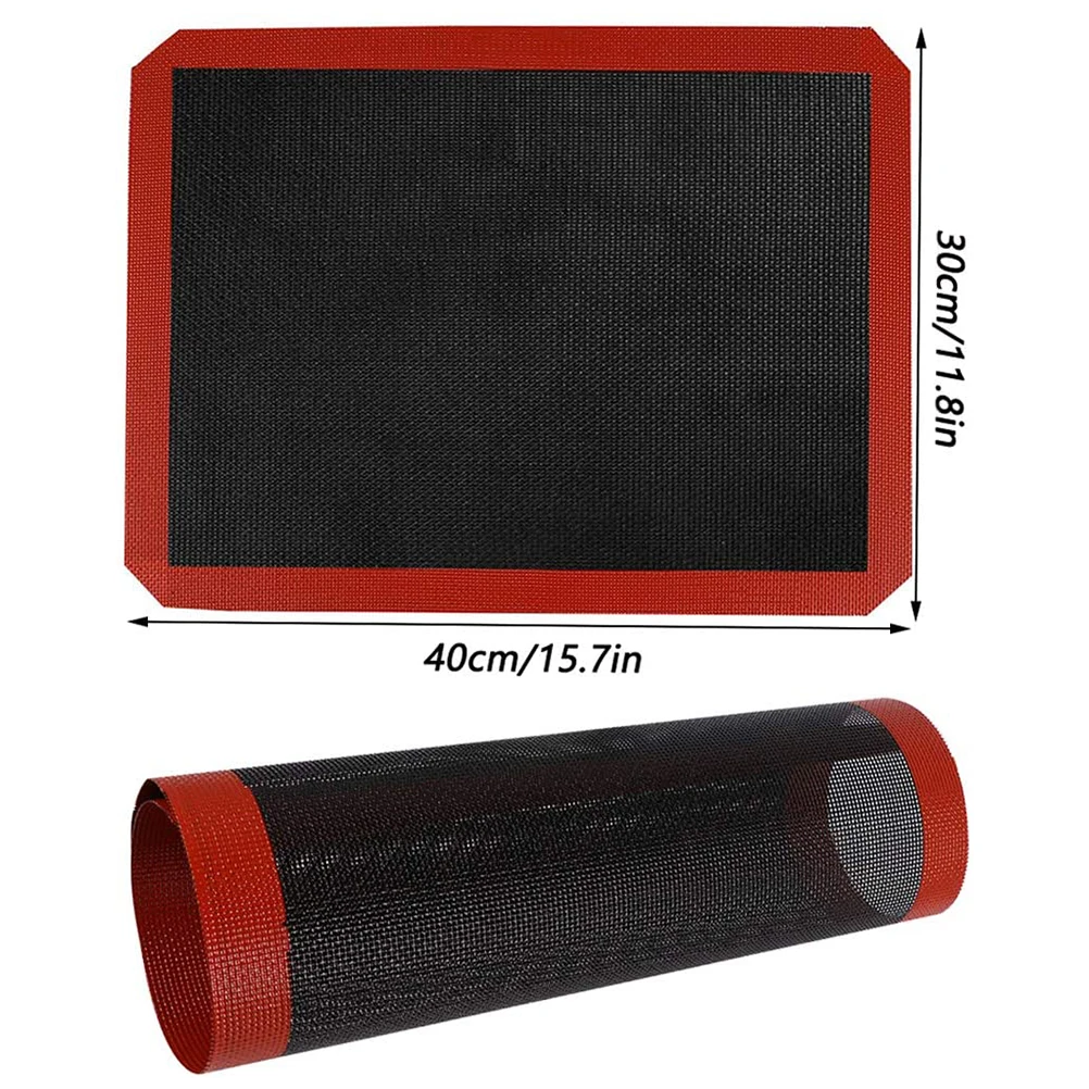 

1pc Micro-Perforated Silicone Biscuit Baking Mat Anti-Slip Macarons Pizza Baking Pan Mat For Oven Microwave Kitchen Accessories