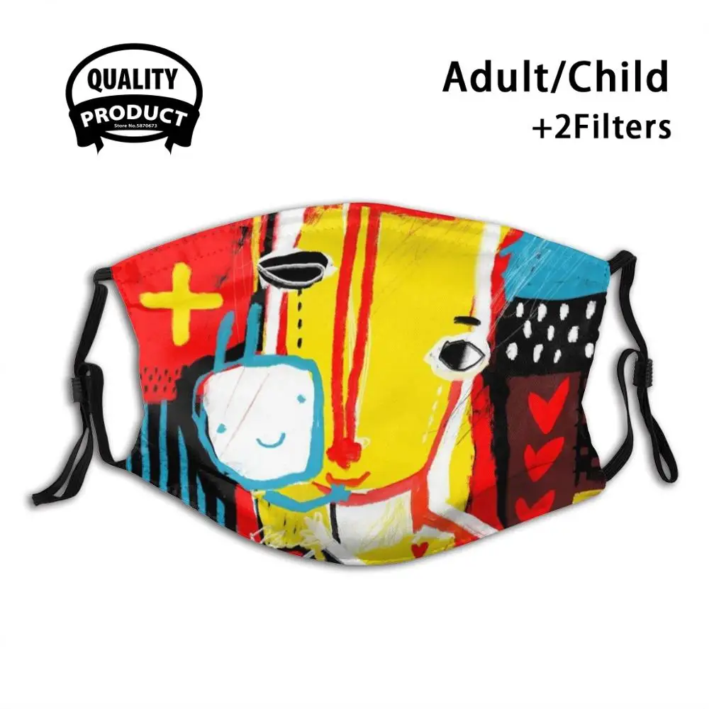 

Modern Rabbit 11 Face Mask Washable Filter Summer Hot Sale Mouth Masks Modern Wade Hate Hampton Rabbit Bunny Abstract Color