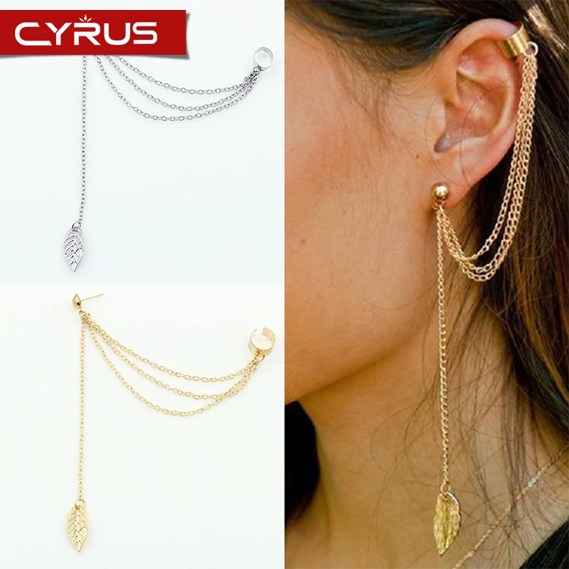 Серьги гвоздики женские с кисточками золотистые/Серебристые Длинные в богемном