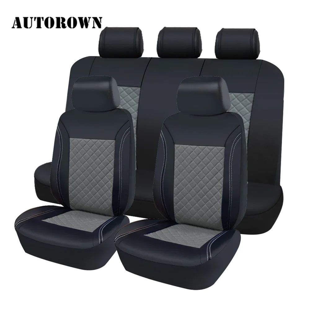 AUTOROWN Чехлы на автомобильные сиденья из эко кожи для Toyota Honda Kia Lexus Кожаные