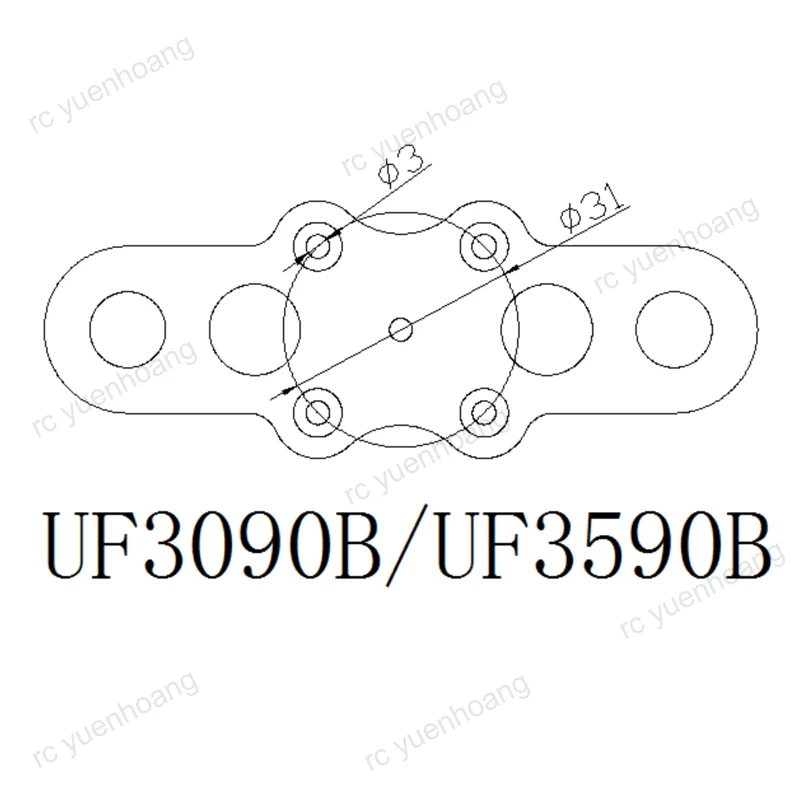 

1Pair UF2170B UF3090B UF3590B Folding Propeller 21inch 30inch 35inch Carbon Fiber Paddle CW CCW Props with Clip for RC UAV