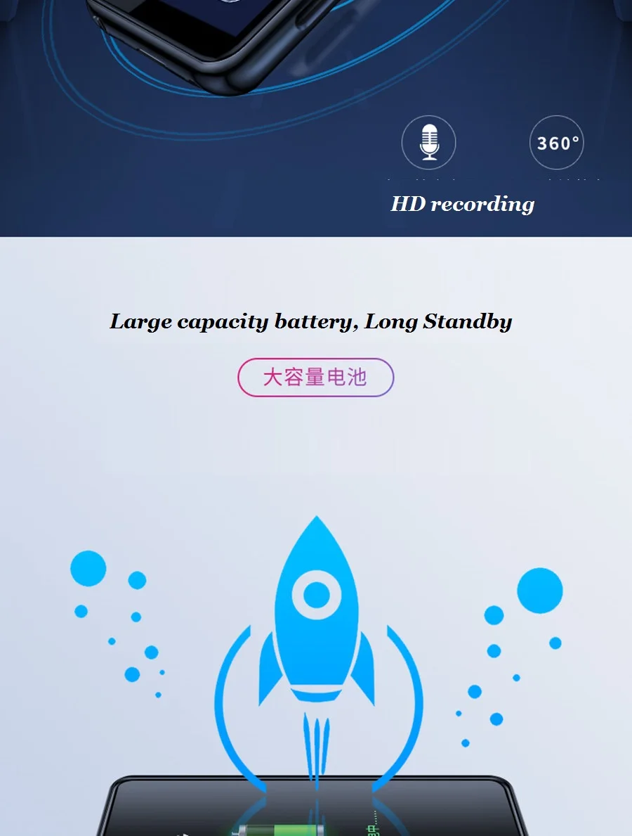 Mahdi металлический портативный Bluetooth MP4 MP3 музыкальный плеер fm-радио HD сенсорный экран Поддержка TF секундомер мини MP4 плеер динамик