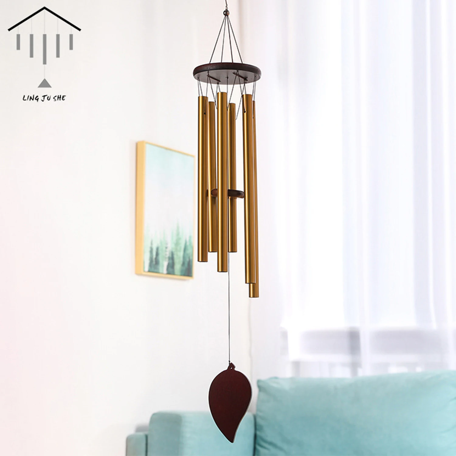 

Large Deep Tone Wind Chimes For Outside 30" Large Sympathy Memorial Windchimes Outdoor For Loss Of Wind-chime Hanging Decoration