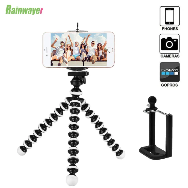octopus flexible tripod stand gorillapod for phone telefon mobile phone smartphone dslr camera table desk mini tripod with clip free global shipping