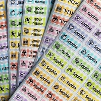 120pcs name sticker customized stickers waterproof personalized labels children school stationery office kawaii cute stationery