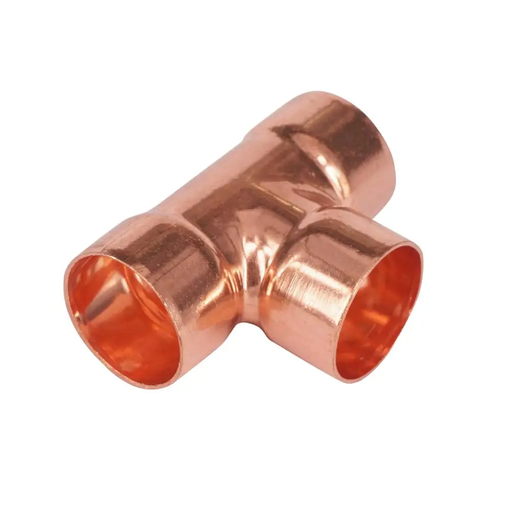 35x1.2mm Copper End Feed Euqal Tee 3 Way Pipe Fitting Plumbing for gas water oil | Обустройство дома