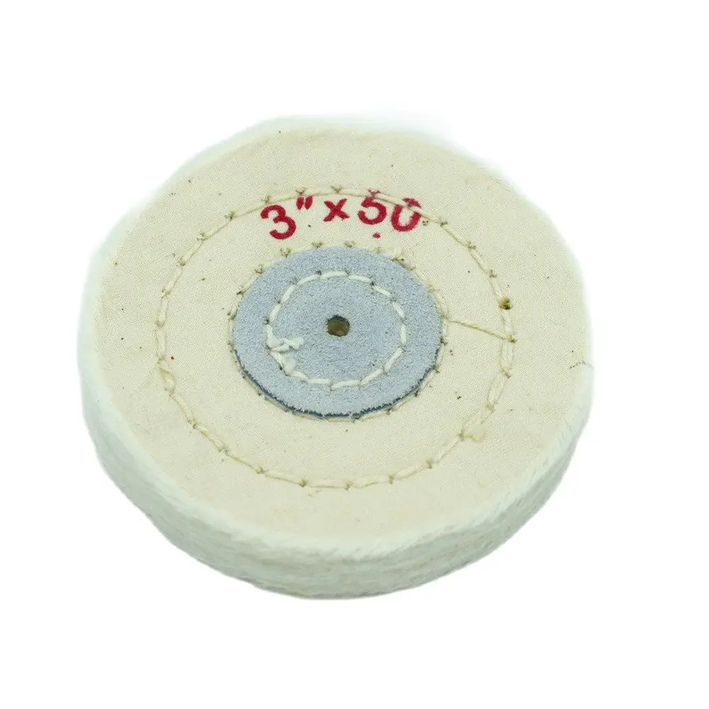 Колесо из белой хлопчатобумажной полировальной ткани для очистки ювелирных