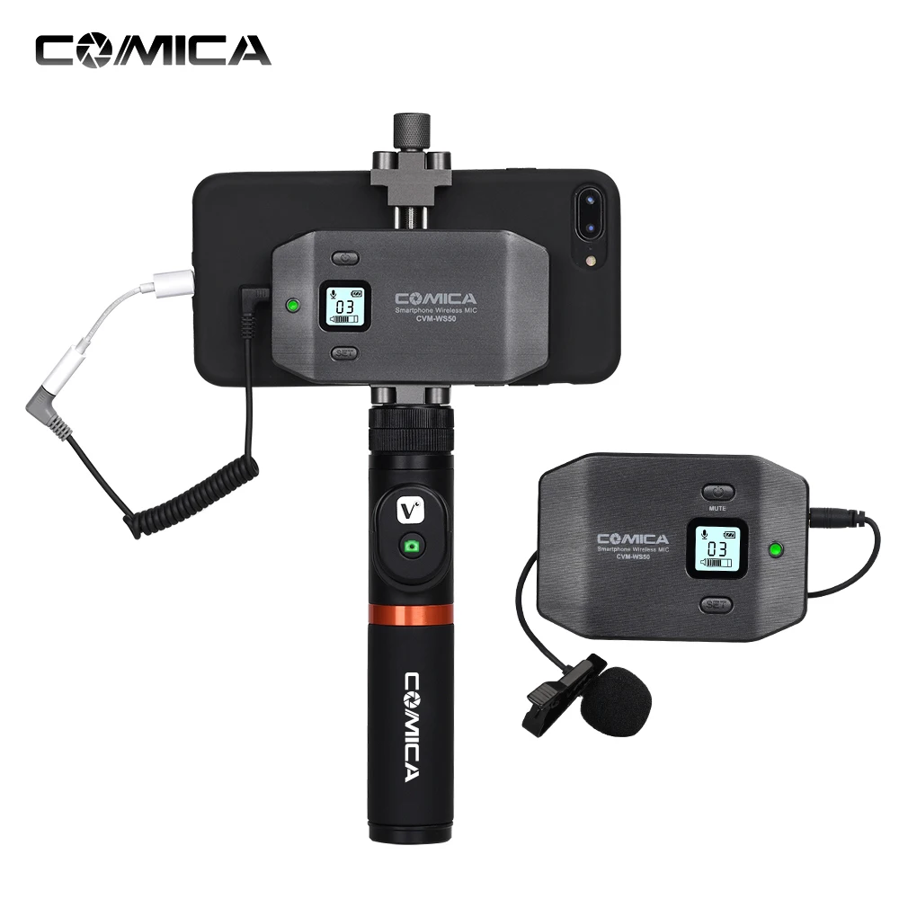 COMICA CVM-WS50(A) 6-канальный УВЧ беспроводной Смартфон петличный микрофон системы для