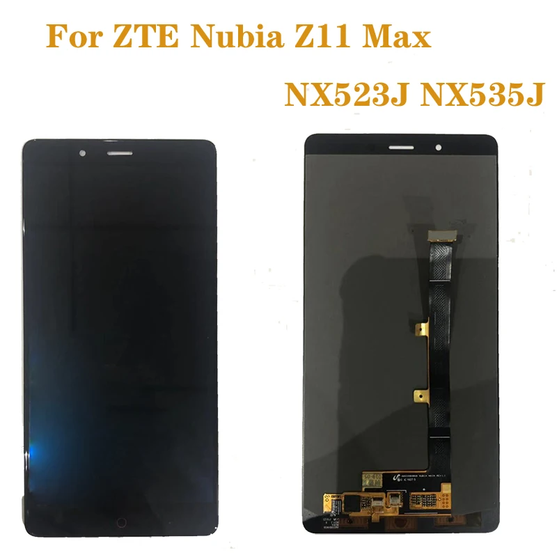 ЖК-дисплей 6 0 дюйма AMOLED для ZTE Nubia Z11 Max NX523J кодирующий преобразователь сенсорного