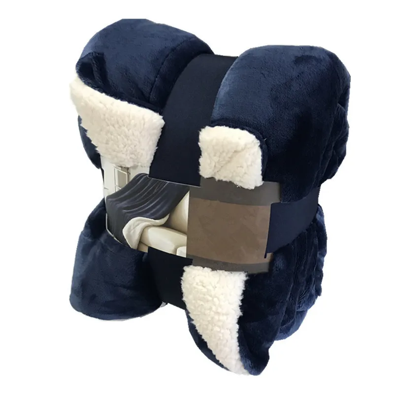

Soft Warm Coral Fleece Flannel Blankets For Beds Thick Lamb Wool Throw Solid Color Sofa Cover Bedspread Winter Blankets
