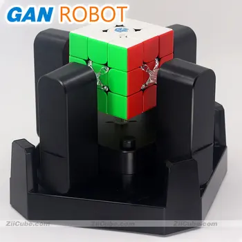 GAN Roboter Zauberwürfel 3x3 Recovery Aid Helfer GANCube Roboter Bluetooth Verbindung Zu App Stickerless Pädagogisches Spielzeug Cubo magico