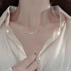 Кулон и ожерелье из стерлингового серебра 925 пробы, подарок для женщин, минималистичные Персонализированные цепи, дизайнерские тонкие аксессуары, ювелирные изделия