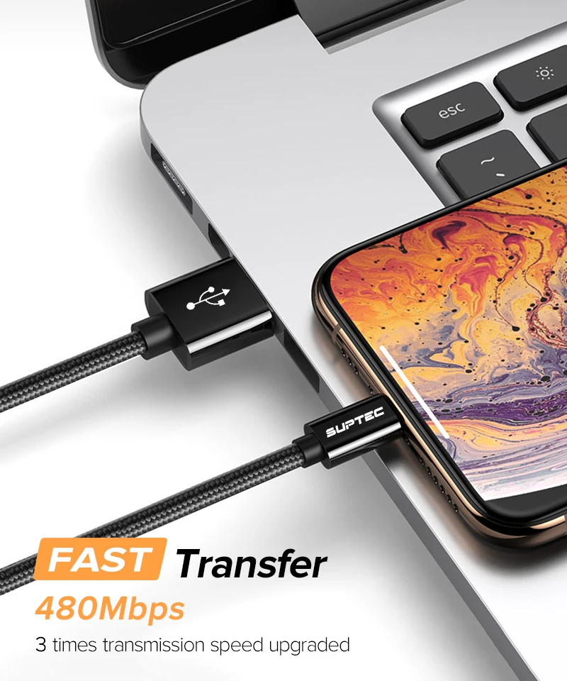 SUPTEC usb type-C кабель 3A провод для быстрого заряда USB-C кабель для передачи данных Quick Charge 3,0 шнур для samsung S9 S8 Xiaomi mi9 type-C устройств