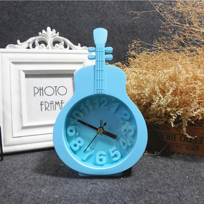 Креативные Часы Будильник ярких цветов маленькие часы без звука модные детские