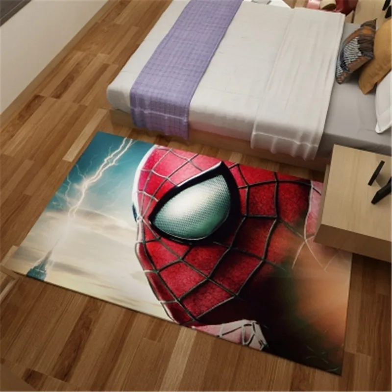 Marvel 3D фланелевый ковер с изображением Человека паука для гостиной спальни