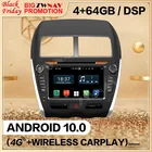 Автомобильное радио, GPS, 128 ГБ Carplay, 2 Din, для Mitsubishi ASX 2010, 2011, 2012, 2013, 2014, 2015, 2016, Android