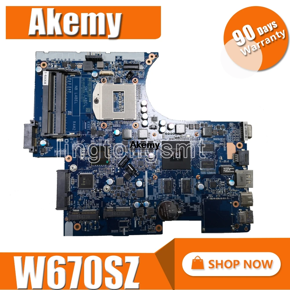 

laptop moterboard fit for Clevo W670 W670SZ W670SJ Motherboard 6-77-W670SJ00-D02 D01