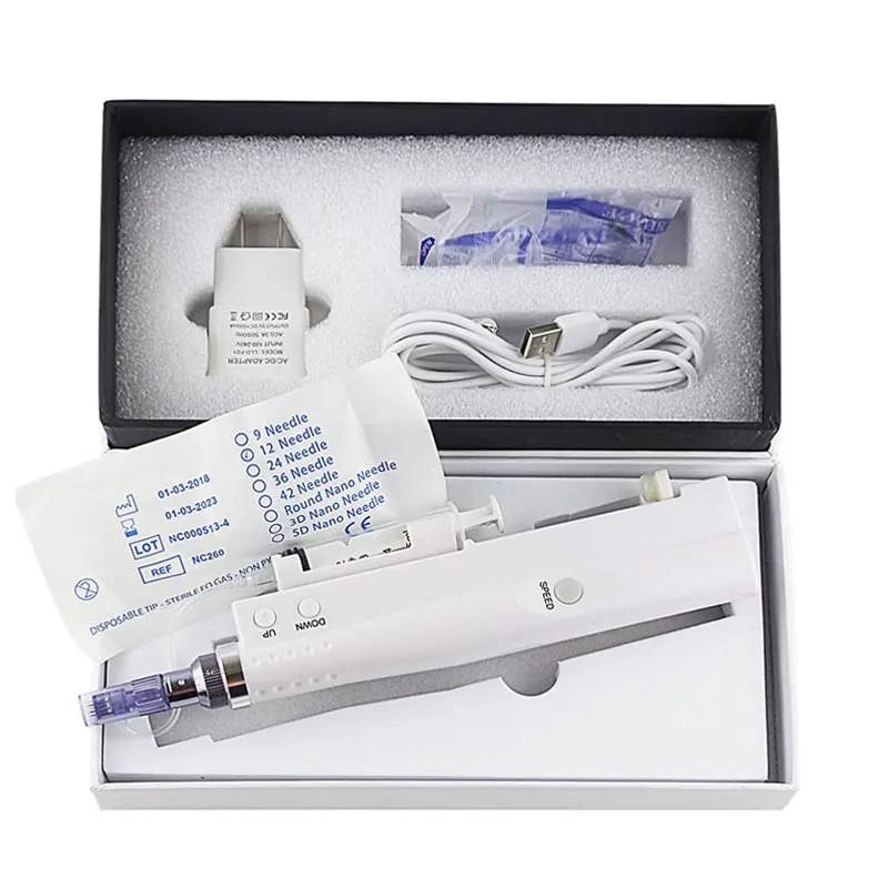 2 in 1 Hydra Water Derma Pen Nano Mesotherapy Microneedle dr Pen Mesogun Portable Smart Injector Pen Facial Treatment Machine