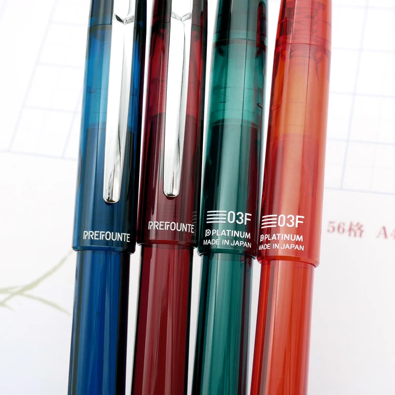 Оригинальные Платиновый перьевая ручка PREFOUNTE 5 цветов Прозрачный 0 3 мм