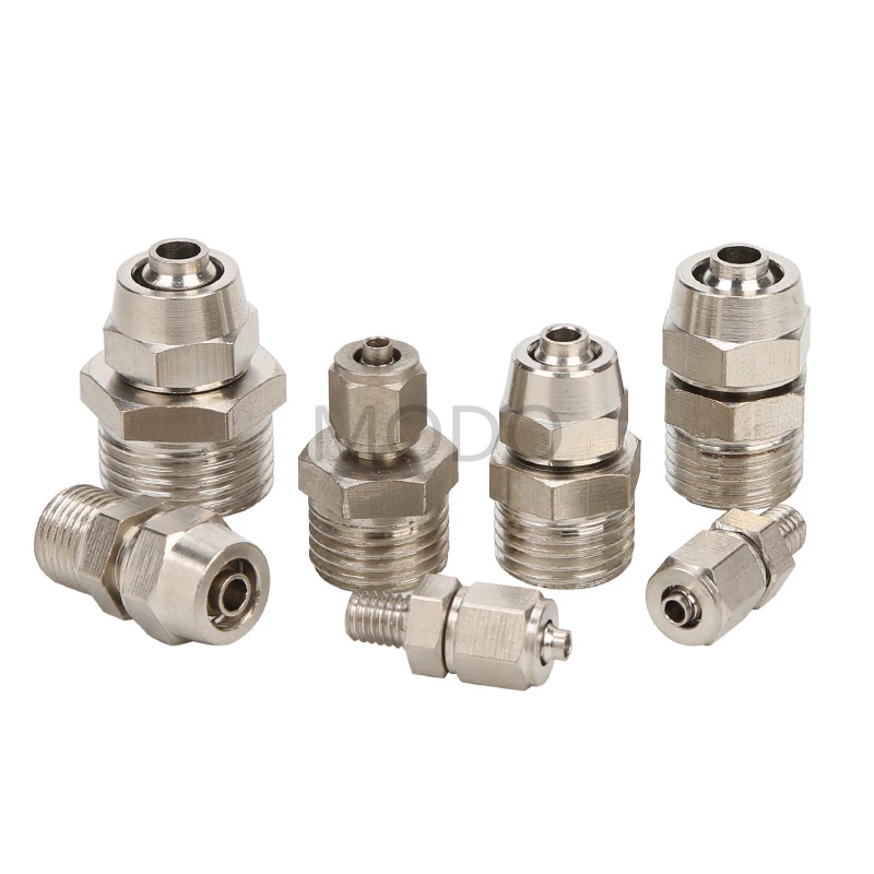 Новая трубка OD латунная с наконечником Компрессионный фитинг коннектора 1/8 1/4 3/8