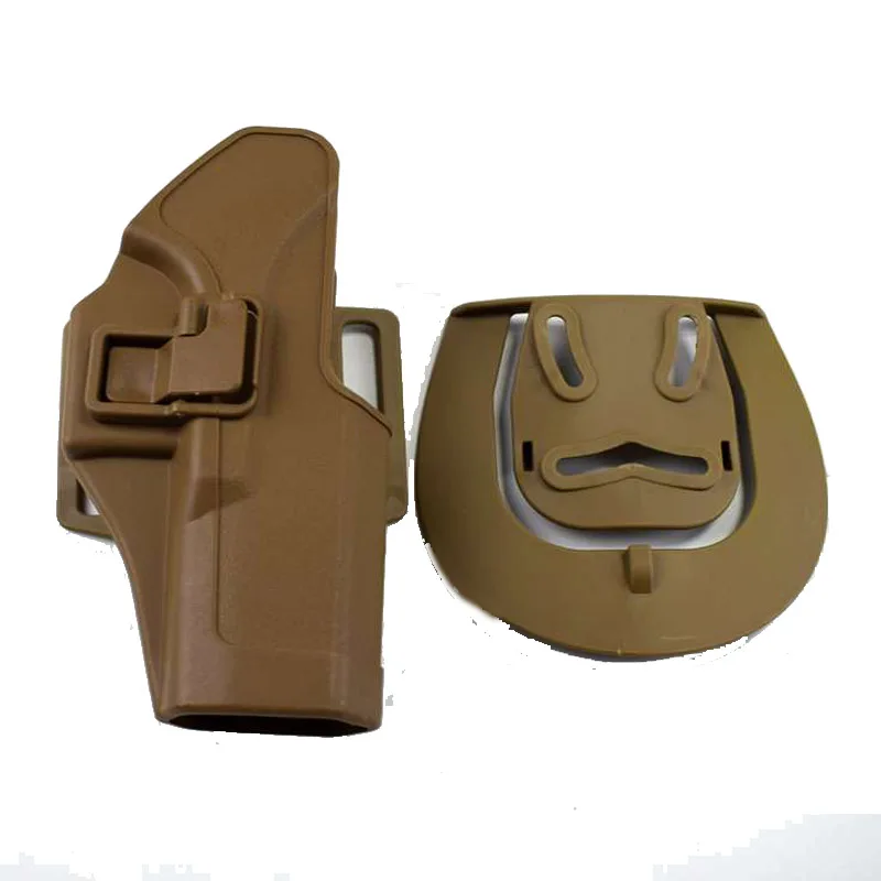 Tan Belt Holster Тактическая Боевая кобура Glock 17 19 22 23 31 32 чехол для пистолета военный страйкбол стрельба Glock ножная кобура Охотничьи аксессуары - Цвет: Tan Belt Holster