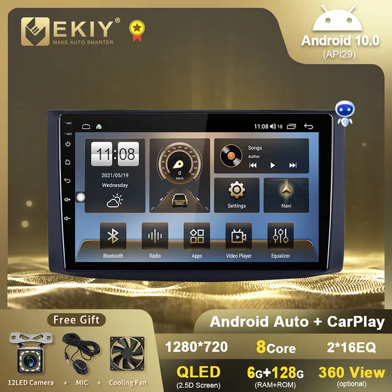 

EKIY 8-ядерный DSP плеер Android10.0 для Chevrolet AVEO T250 2006-2012 мультимедийный стерео автомобильный навигатор Авторадио 6 + 128 DVD HU